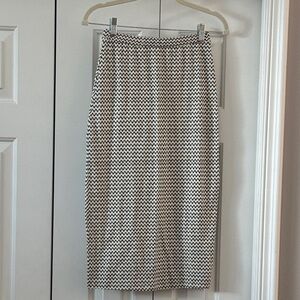 Billabong Black and White Pencil Skirt